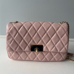 Kate Spade Blush Quilted Carey Flap Bag